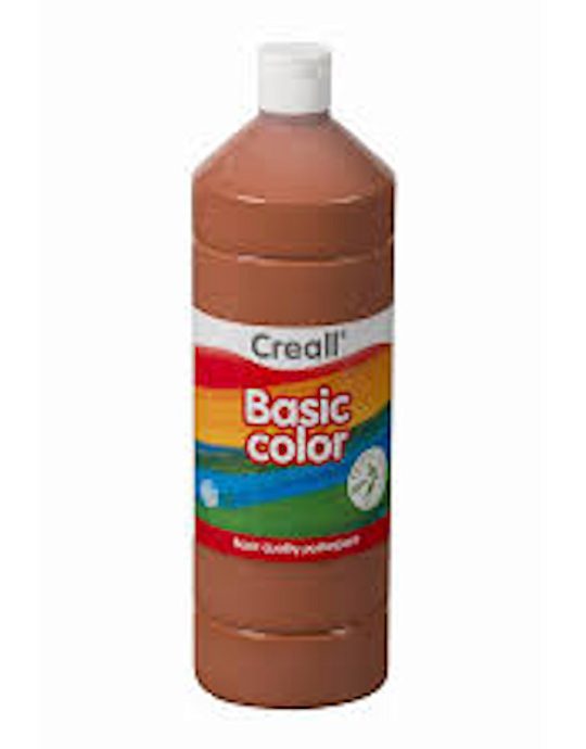 Creall plakkaatverf Basic Color 500ml - Bruin