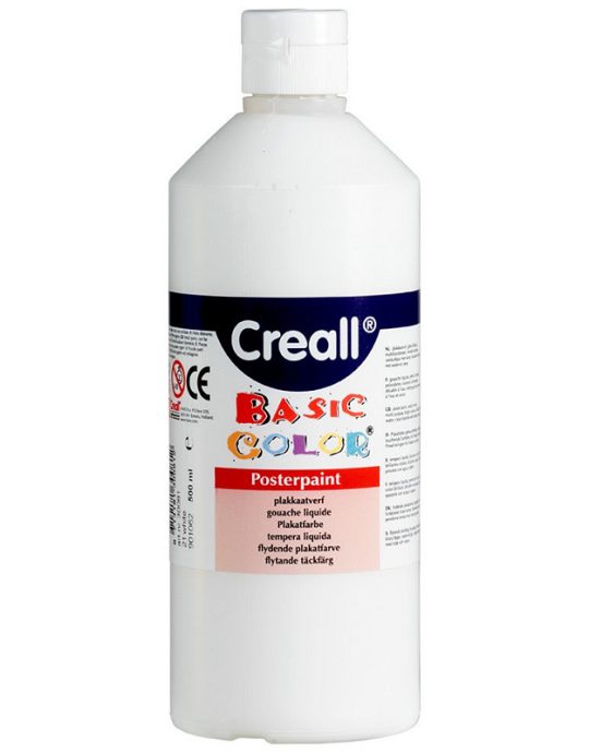 Creall plakkaatverf Basic Color 500ml - Wit