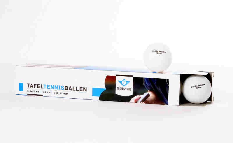 Tafeltennis ballen 6 st in doosje 40mm