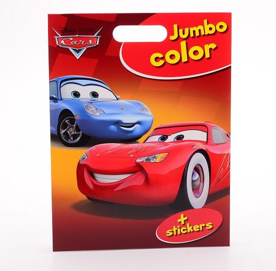 Walt Disney Jumbo Color Cars met handvat