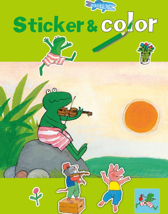 Kikker Super sticker  AND  color boek