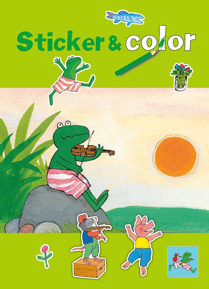 Kikker Super sticker  AND  color boek