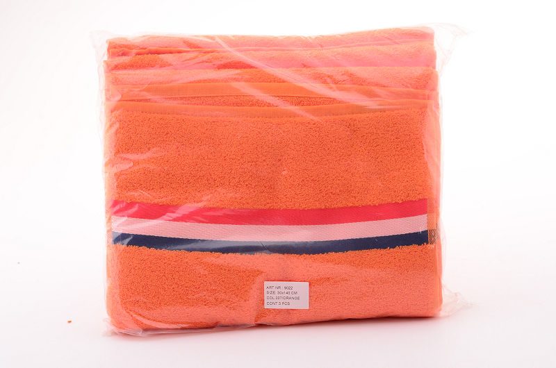 Handdoek oranje 30x140 3 stuks