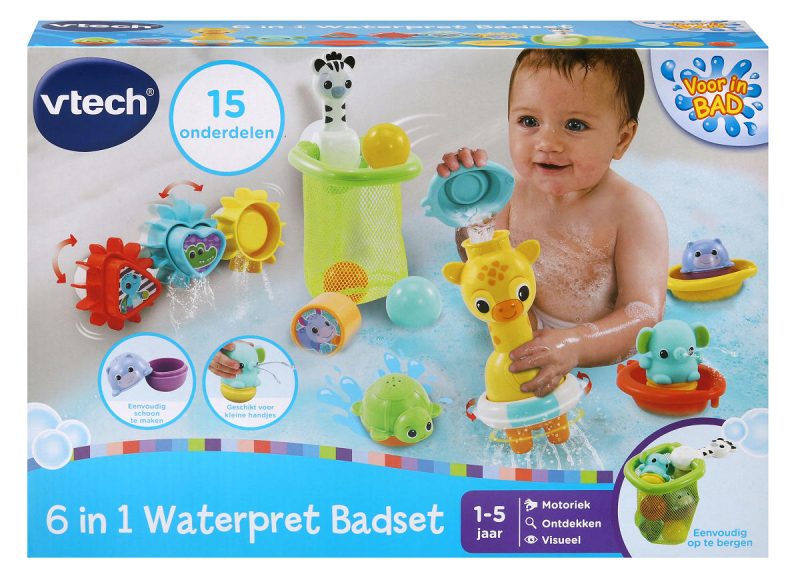 Vtech 6 in 1 Waterpret Badset