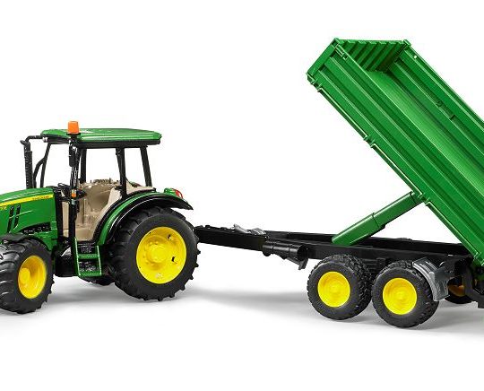 Bruder John Deere 5115M met kiepaanhanger