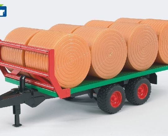 Bruder Balentransportaanhager met strobalen