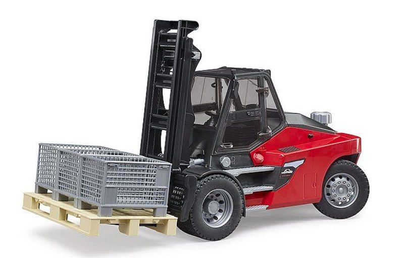 Bruder Linde heftruck Linde HT160 met pallet en roosterboxen