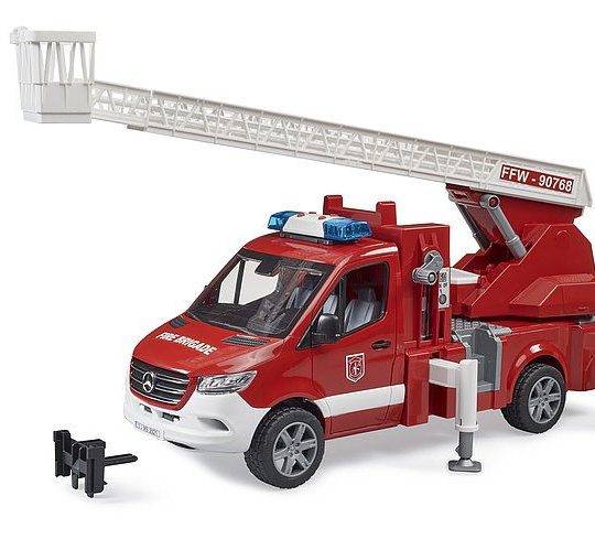 Bruder MB Sprinter Brandweer Ladderwagen met accessoires