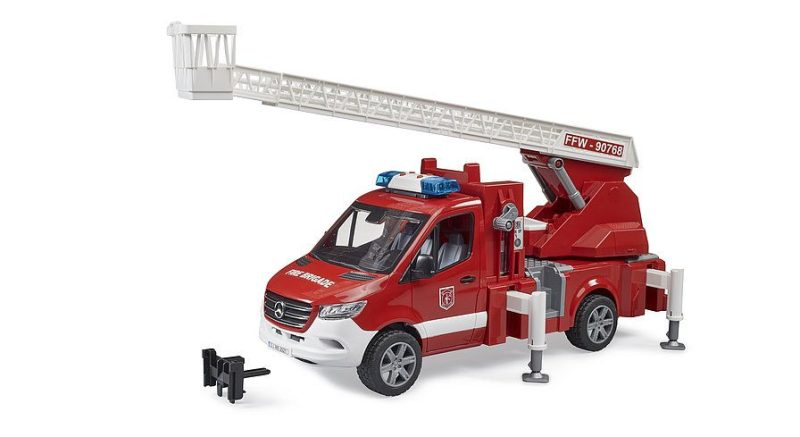 Bruder MB Sprinter Brandweer Ladderwagen met accessoires