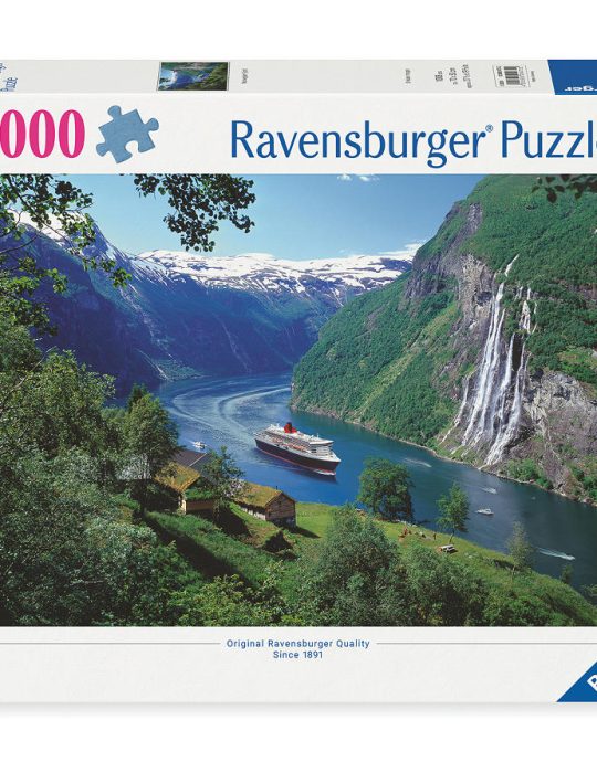 Puzzel 1000 stukjes Noors fjord