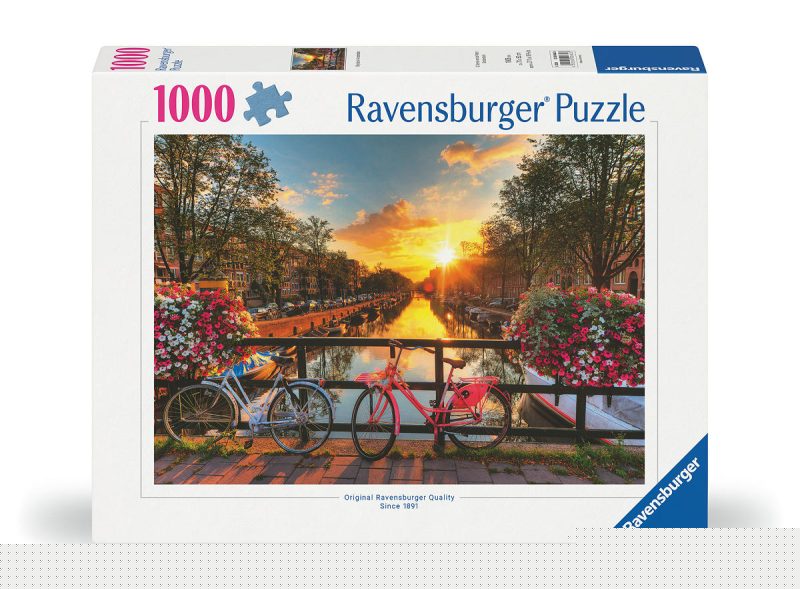 Puzzel 1000 stukjes Fietsen in Amsterdam