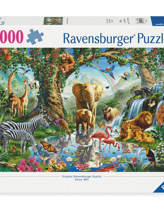 Puzzel 1000 stukjes Avonturen in de jungle