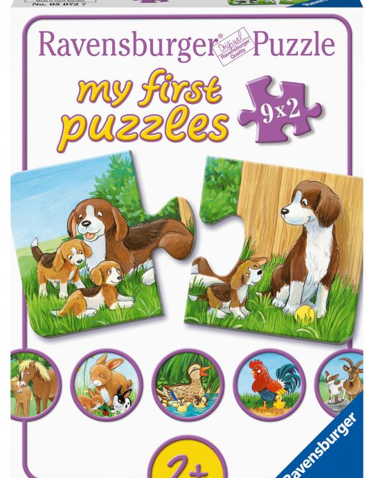 My first puzzles (9x2 st.) Dierenfamiles op de boerderij