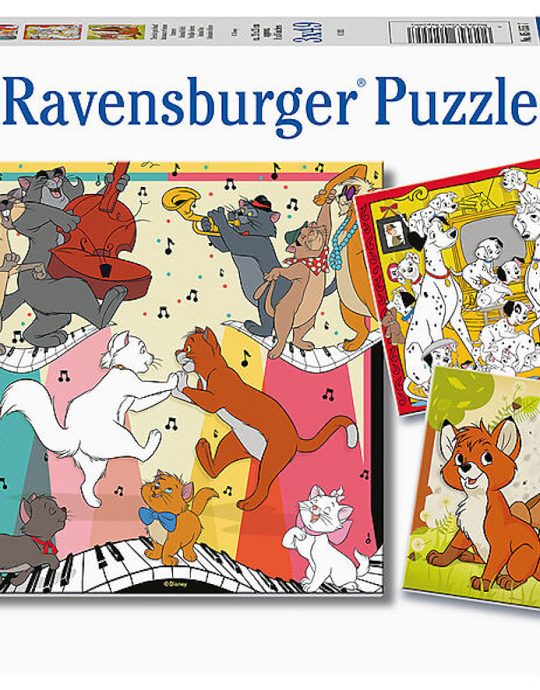 Puzzel 3x49 stukjes Disney multiproperty