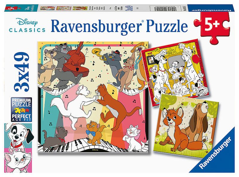 Puzzel 3x49 stukjes Disney multiproperty