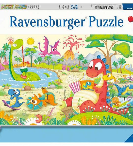 Puzzel 2x12 stukjes Lievelingsdino 's