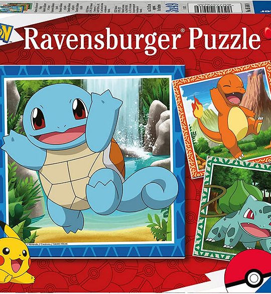 Puzzel 3x49 stukjes Pokemon