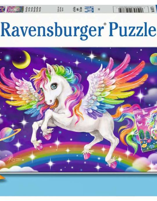 Puzzel 2x24 stukjes Eenhoorn en Pegasus