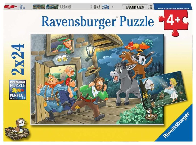 Puzzel 2x24 stukjes Sprookjes