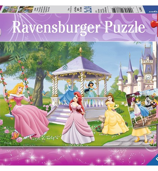Puzzel 2x24 stukjes Disney: Betoverende prinsessen