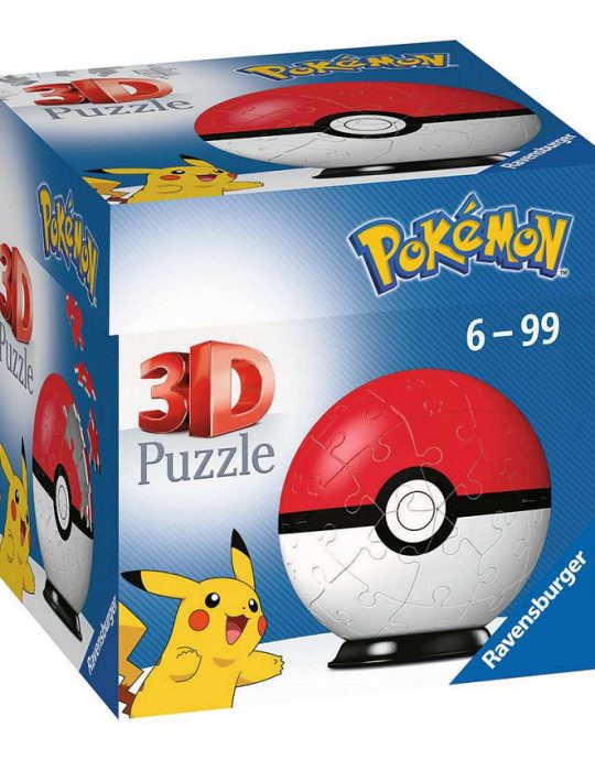 Puzzelbal 54 stukjes Pokemon Pokeball