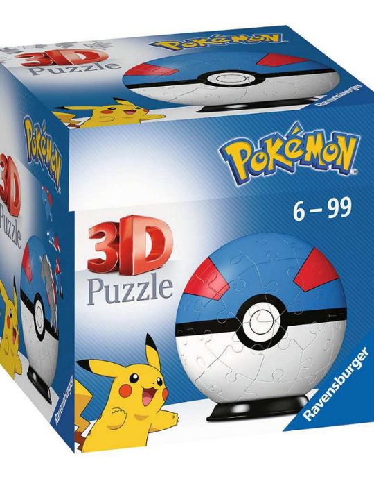 Puzzelbal 54 stukjes Pokemon Great