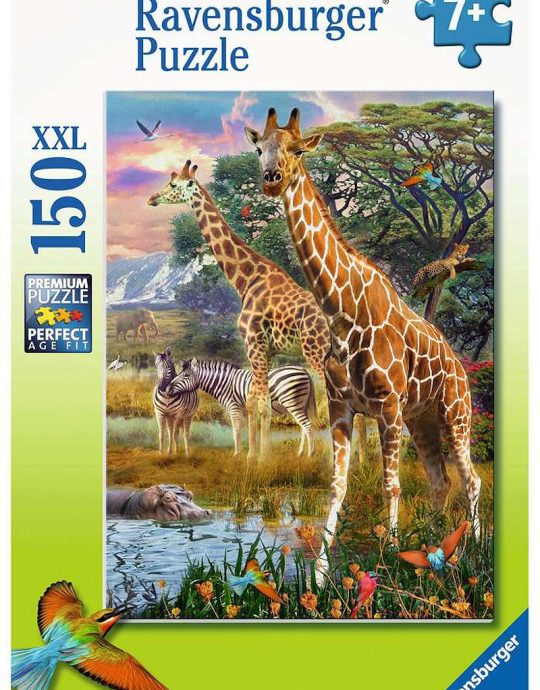 Puzzel 150 stukjes xxl Kleurrijke savanne