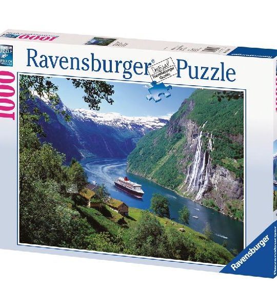 Puzzel 1000 stukjes Noors fjord