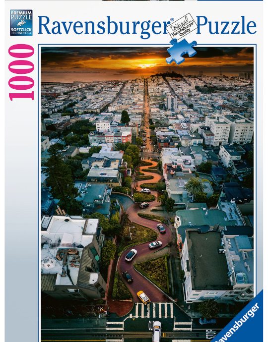 Puzzel 1000 stukjes Lombard Street San Francisco