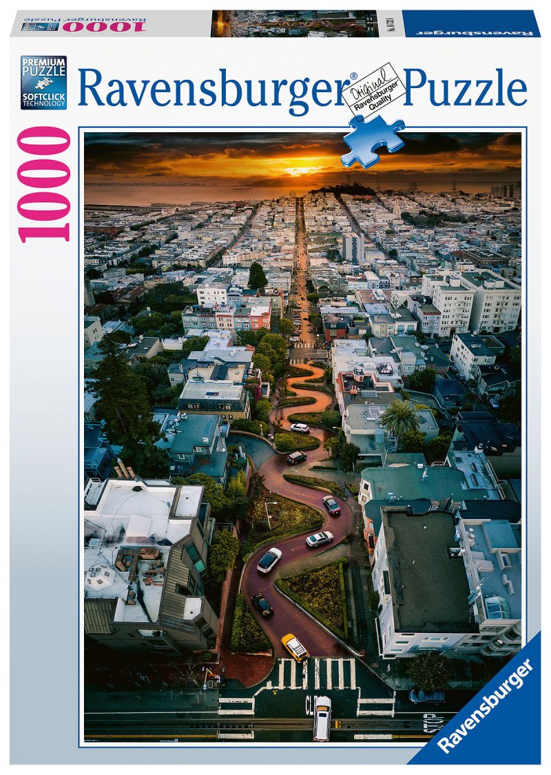 Puzzel 1000 stukjes Lombard Street San Francisco