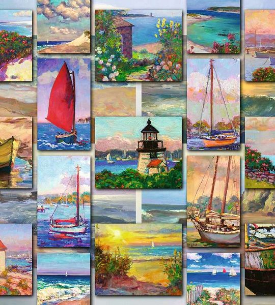 Puzzel 1500 stukjes Coastal Collage