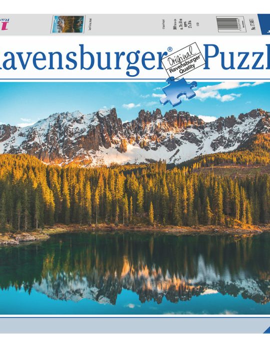 Puzzel 1000 stukjes Italian landscapes: Lago di Carezza