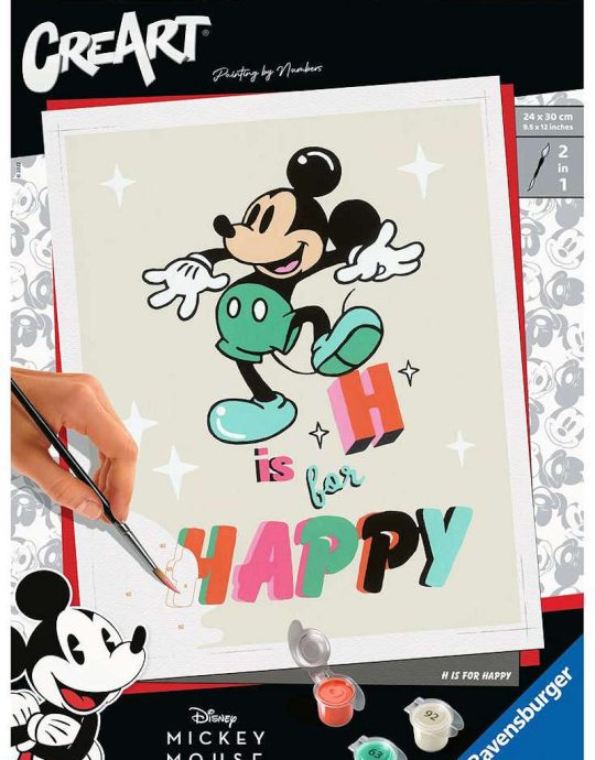 Creart Large - H is for Happy / Mickey Mouse