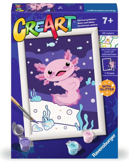 Ravensburger CreArt Serie E Glitter - Axolotl