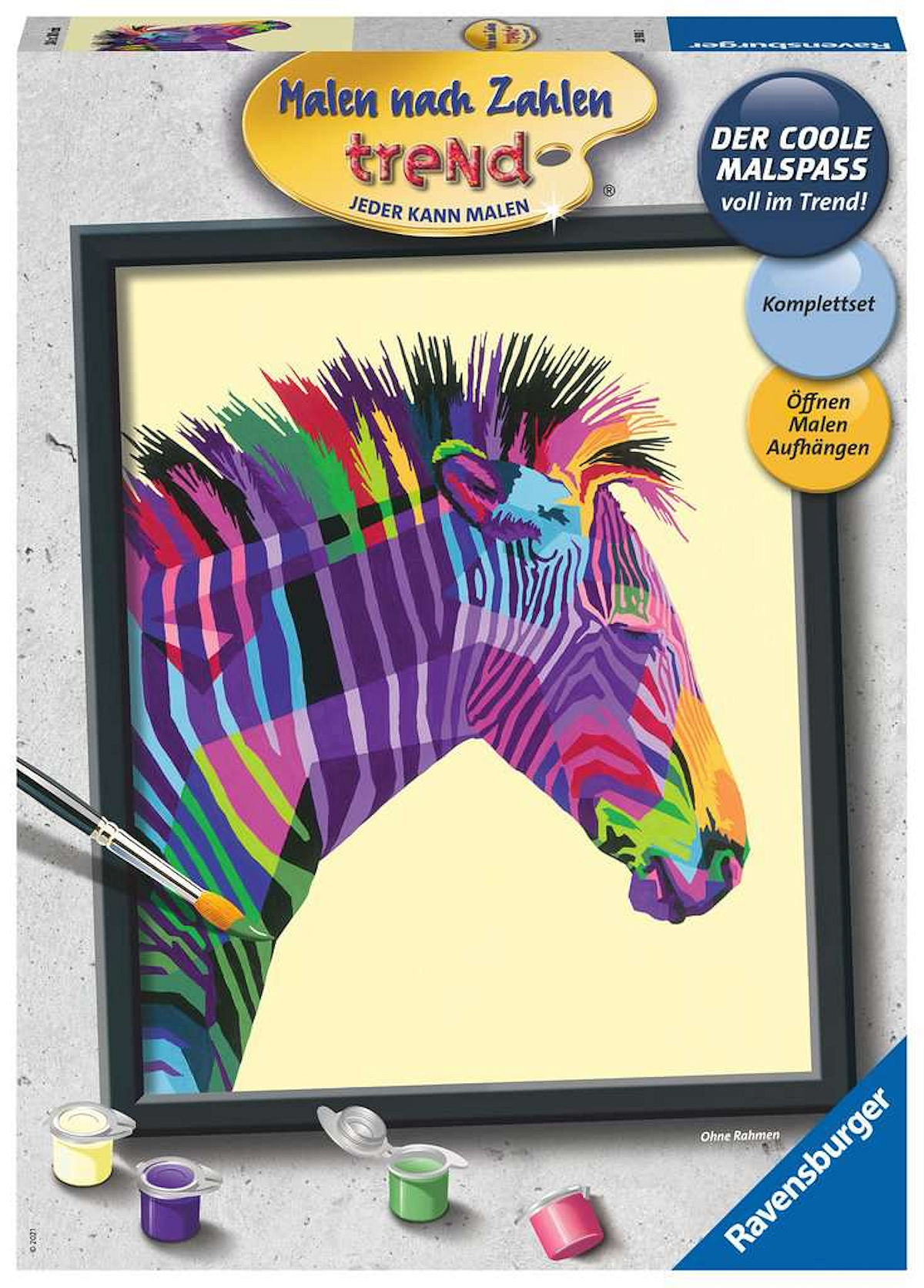 Verstikken Thespian handel Ravensburger schilderen op nummer Bonte zebra