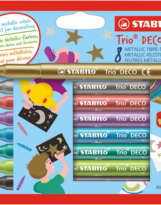 Stabilo Trio Deco etui 8 st