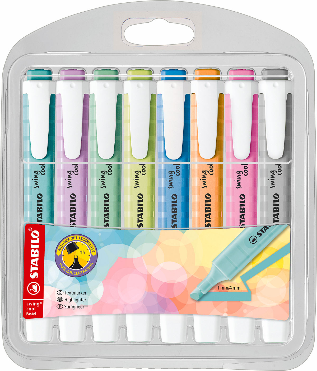 STABILO swing cool pastel etui 8 stuks 1 STABILO swing cool pastel etui 8 stuks