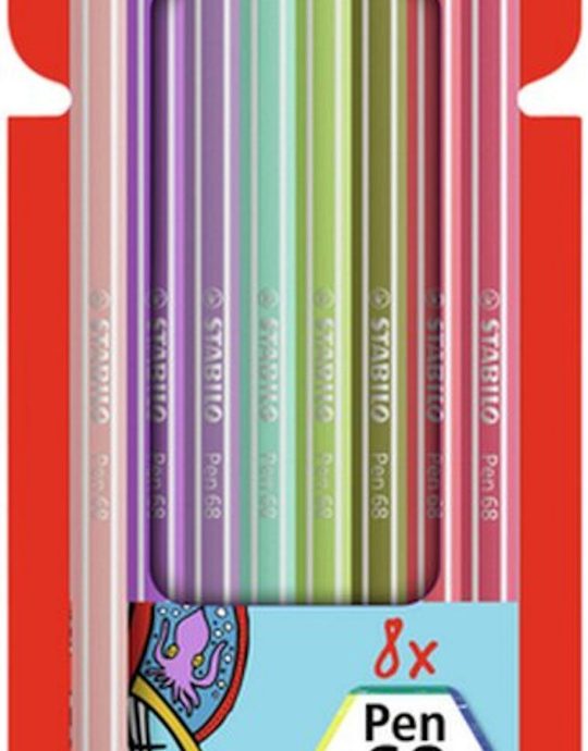 Stabilo pen 68 etui 8 stuks