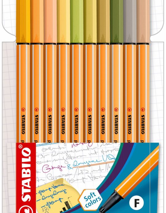 STABILO Point 88 etui 10 stuks (nieuwe kleuren)