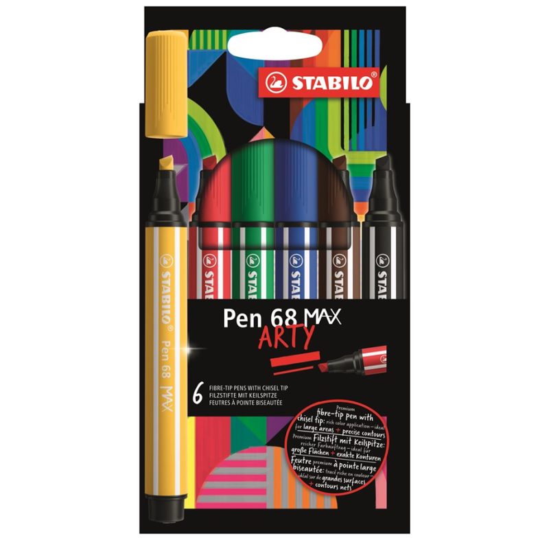 STABILO Pen 68 Mac etui 6 stuks