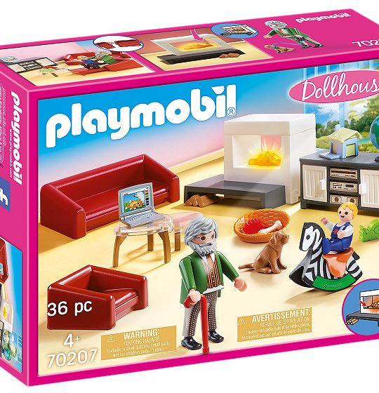 Playmobil Dollhouse Huiskamer met open haard