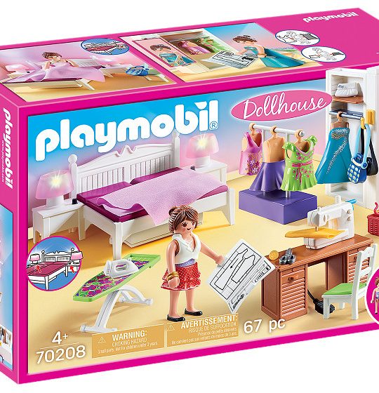 Playmobil Dollhouse Slaapkamer met mode ontwerphoek