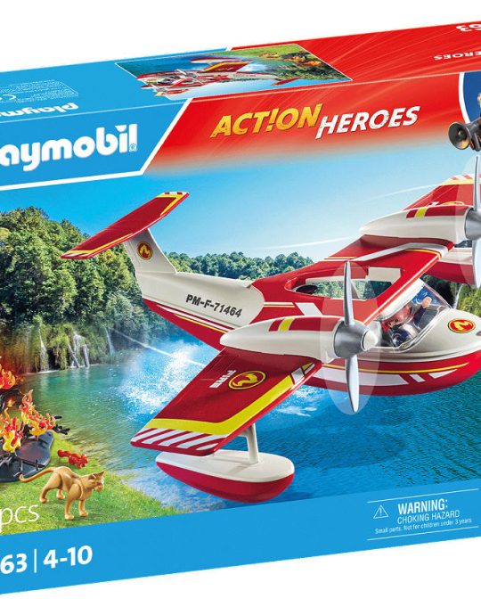 Playmobil Action Heroes Brandweervliegtuig met blusfunctie