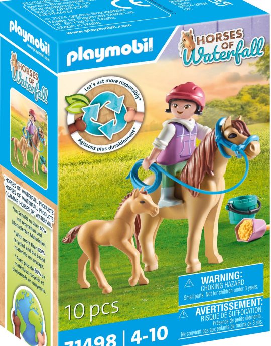 Playmobil Horses of Waterfall Kind met pony en veulen