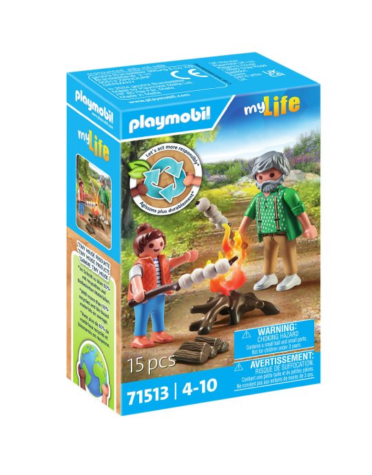 Playmobil My Life Kampvuur met marshmallows