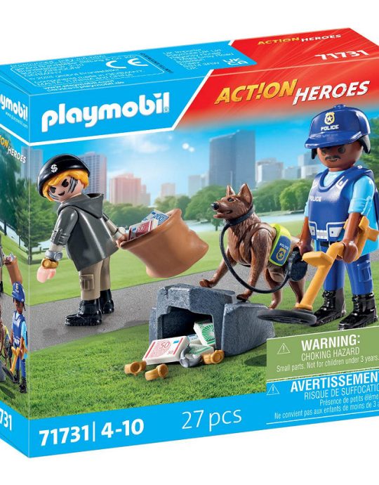 Playmobil Action Heroes Politiehond met boef