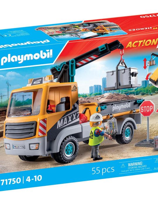 Playmobil Action Heroes Vrachtwagen met kraan
