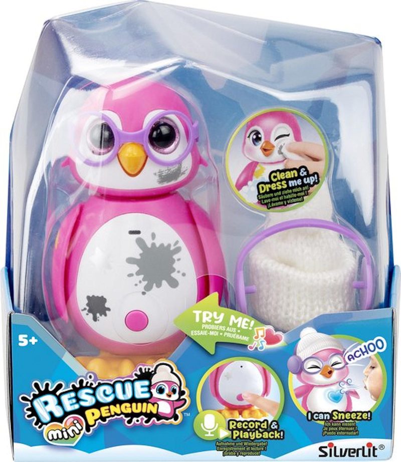 Silverlit Rescue Penguin mini - roze