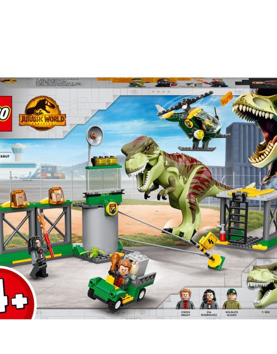 LEGO Jurrasic World T. rex Dinosaurus Ontsnapping