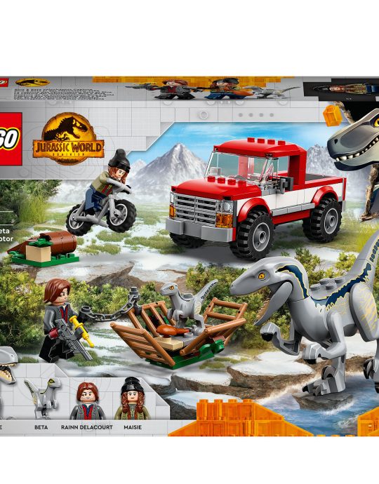LEGO Jurrasic World Blue  AND  Beta Velociraptorvangst